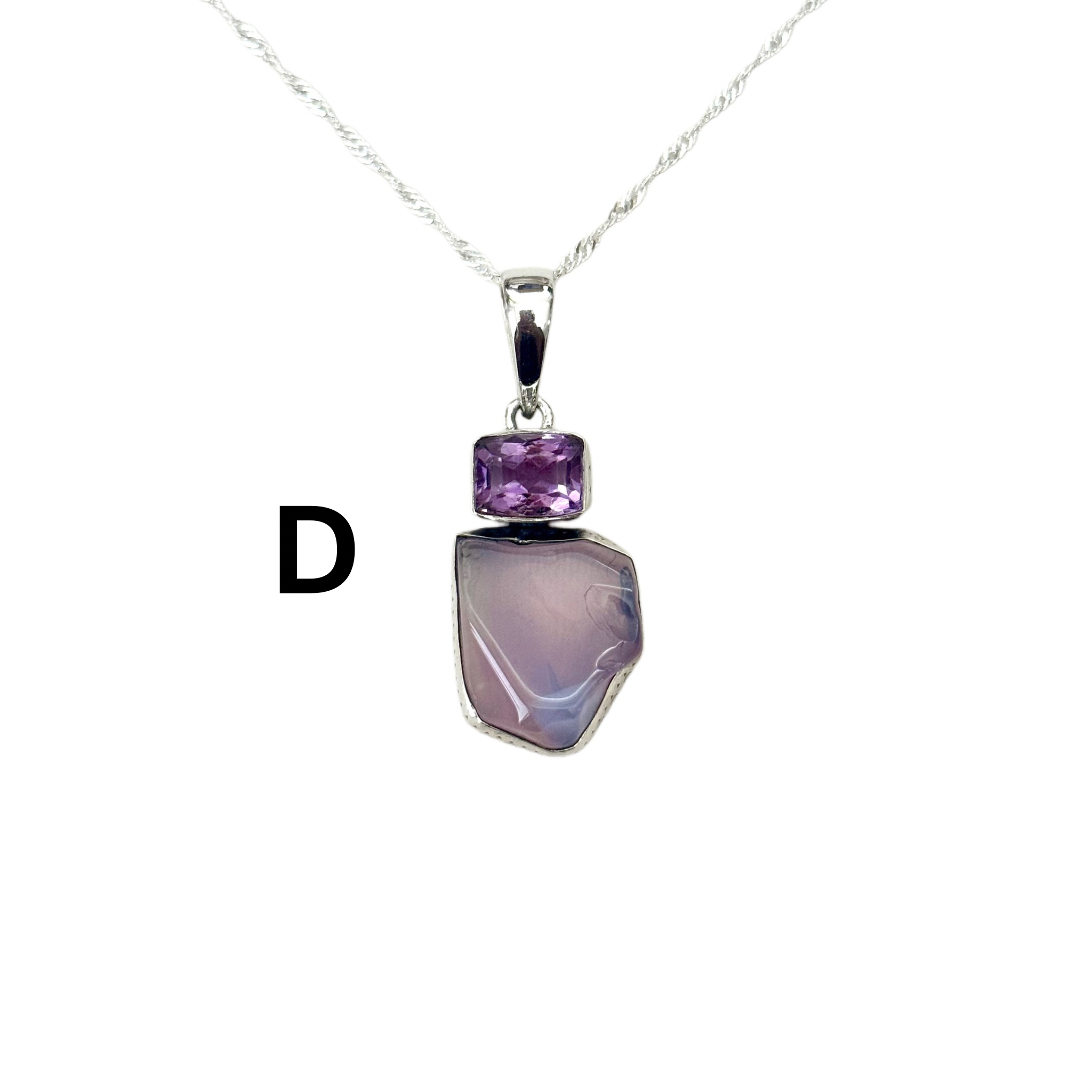 Lavender Liquid Amethyst Necklace