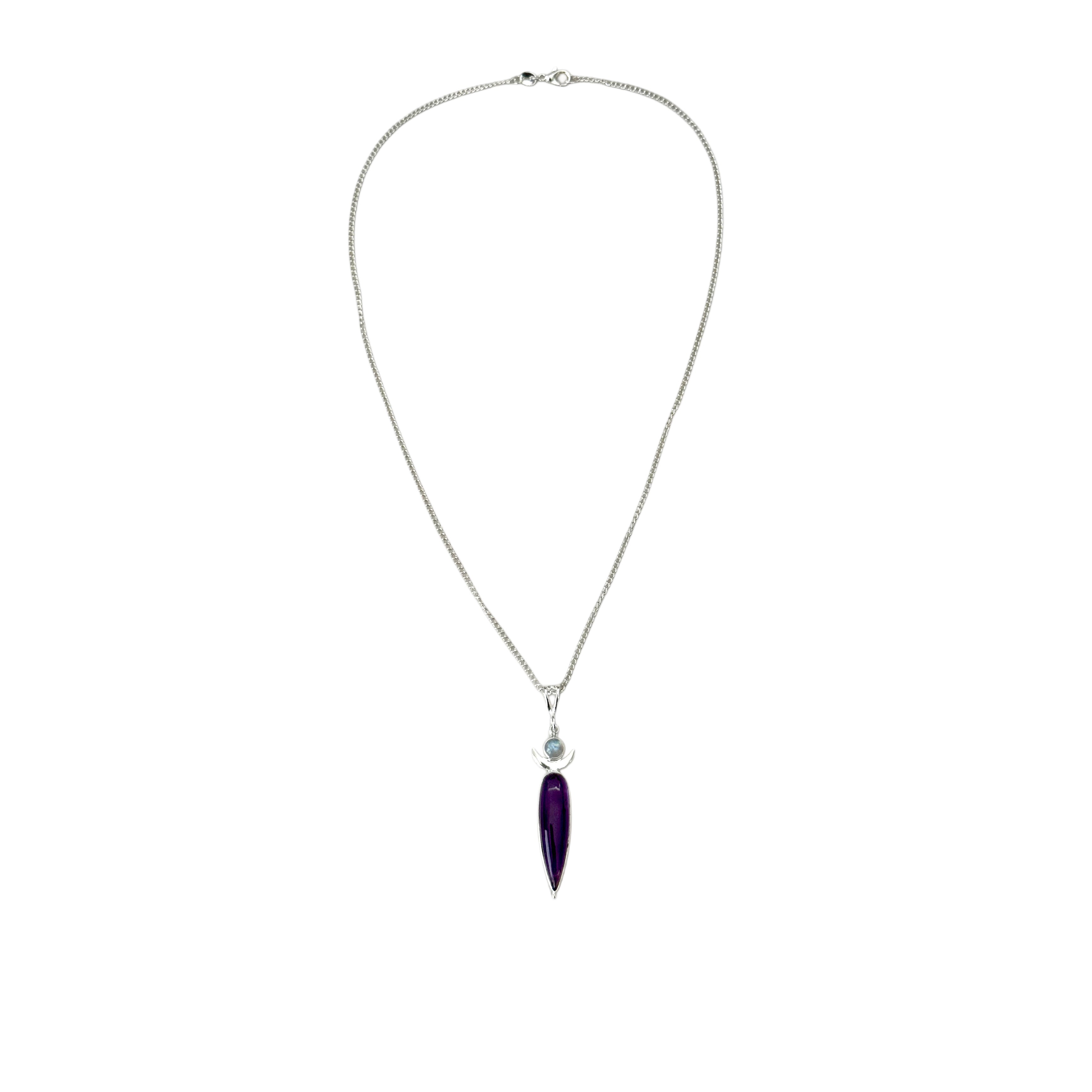 Amethyst Moon Spirit Necklace