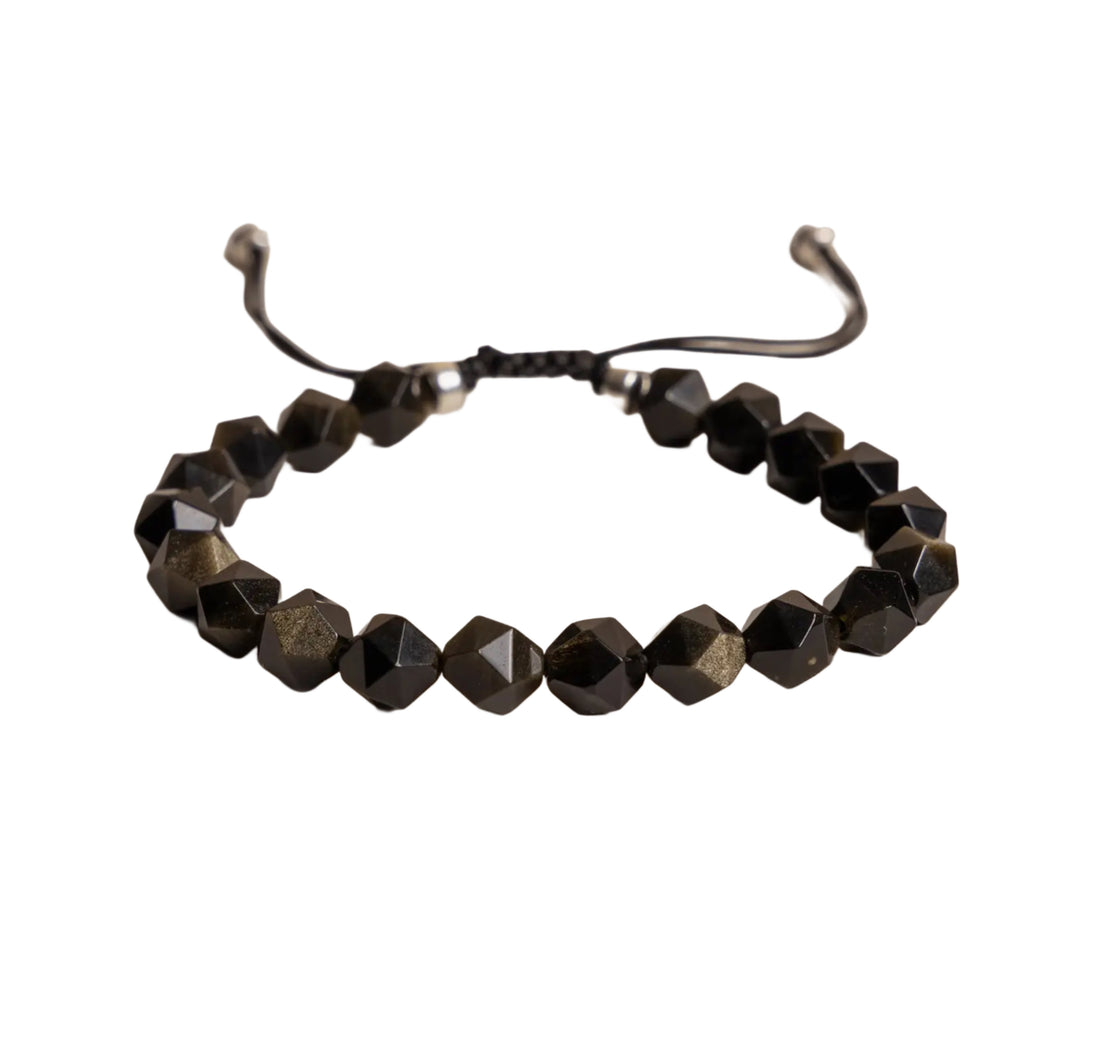 Golden Obsidian Men’s Bracelet