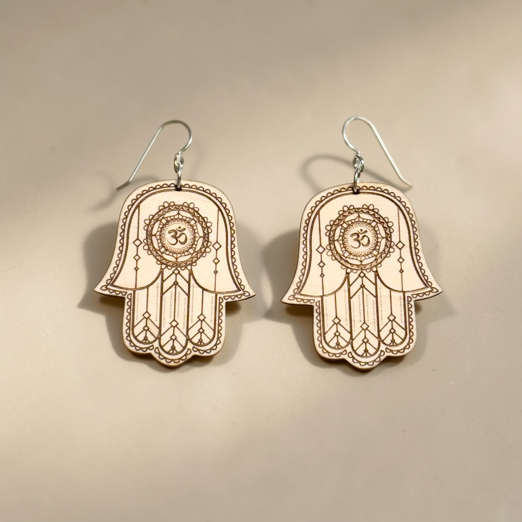Hamsa Dangle Earrings