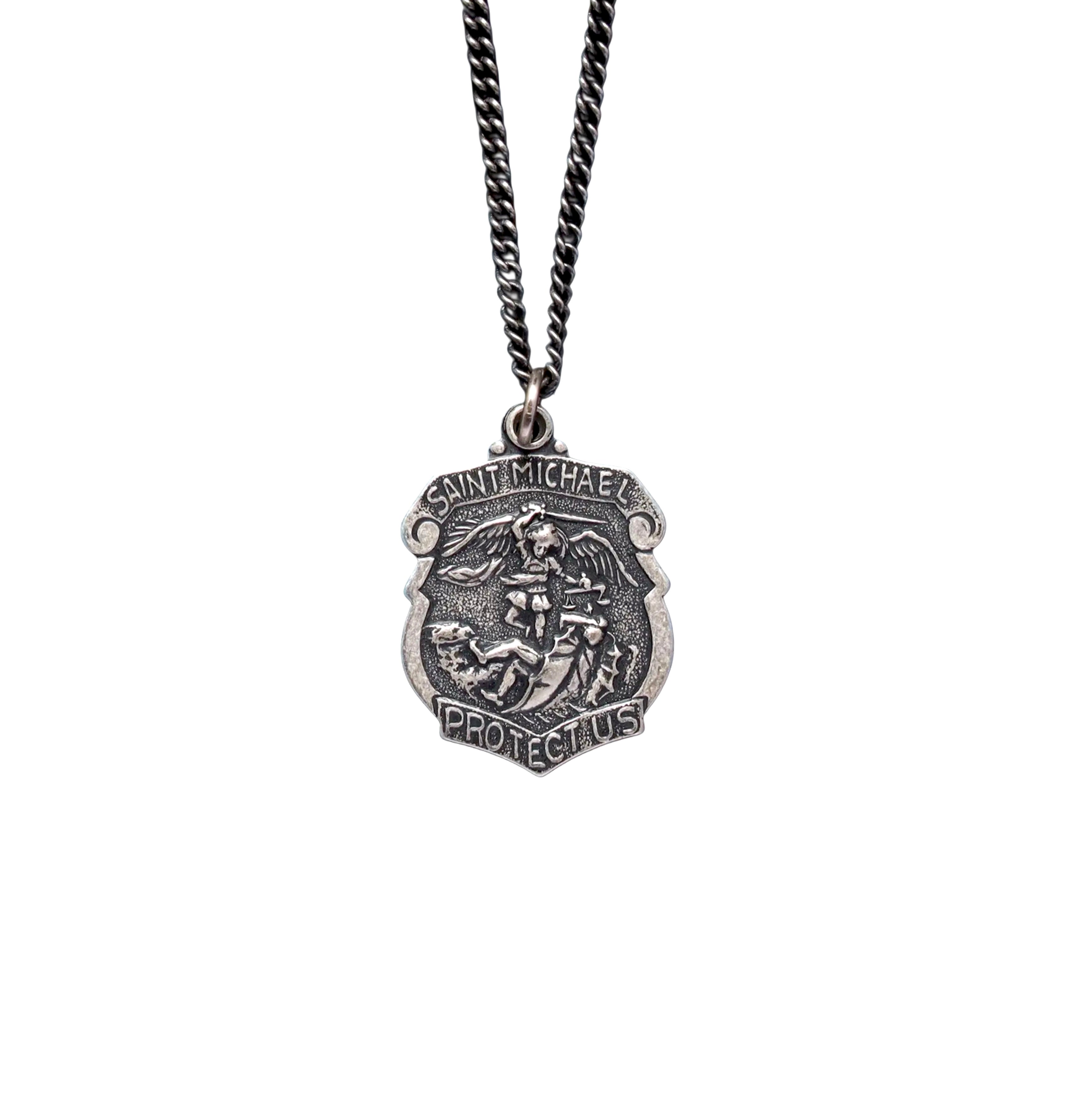 Saint Michael Shield Necklace