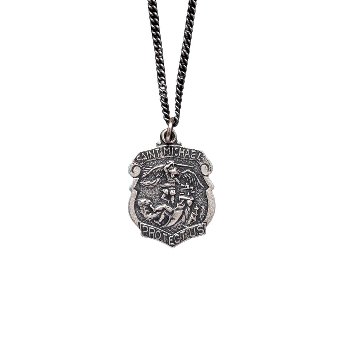 Saint Michael Shield Necklace