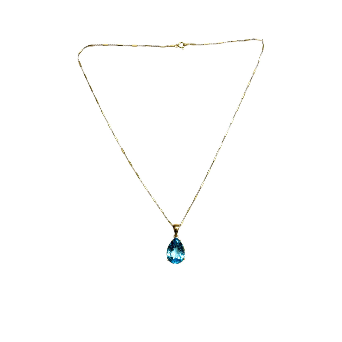 Ocean Light Blue Topaz Pendant