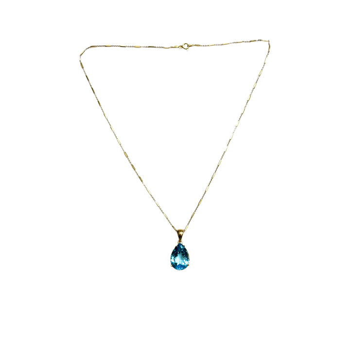 Ocean Light Blue Topaz Pendant