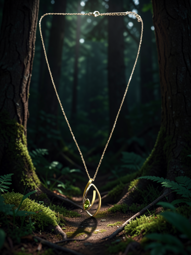 Heart Renewal Green Amethyst Necklace