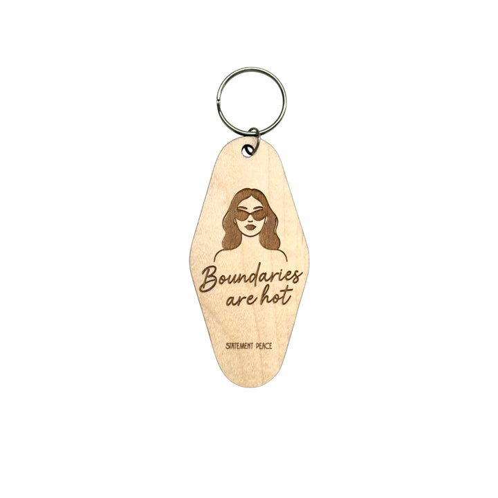 Boundaries Are Hot Keychain