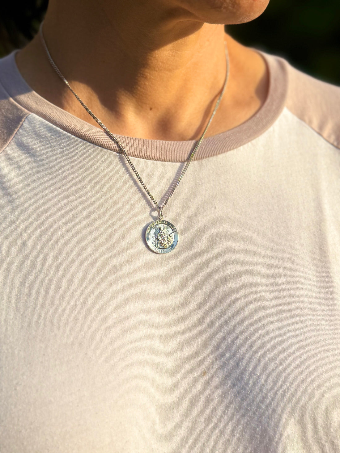 Guardian Angel “Protect Us” Necklace (Shiny)