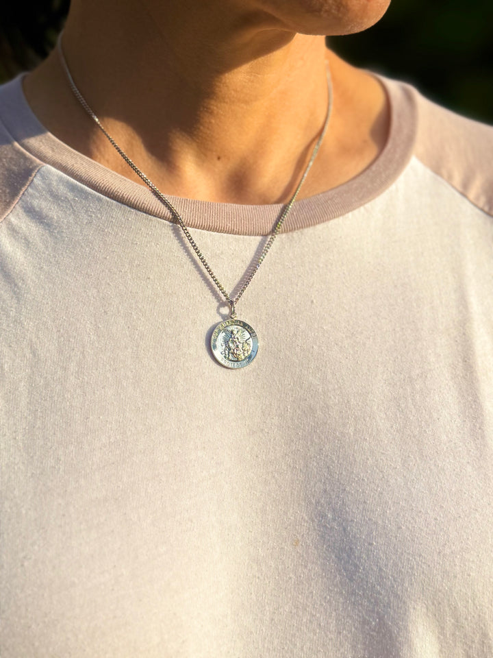 Guardian Angel “Protect Us” Necklace (Shiny)