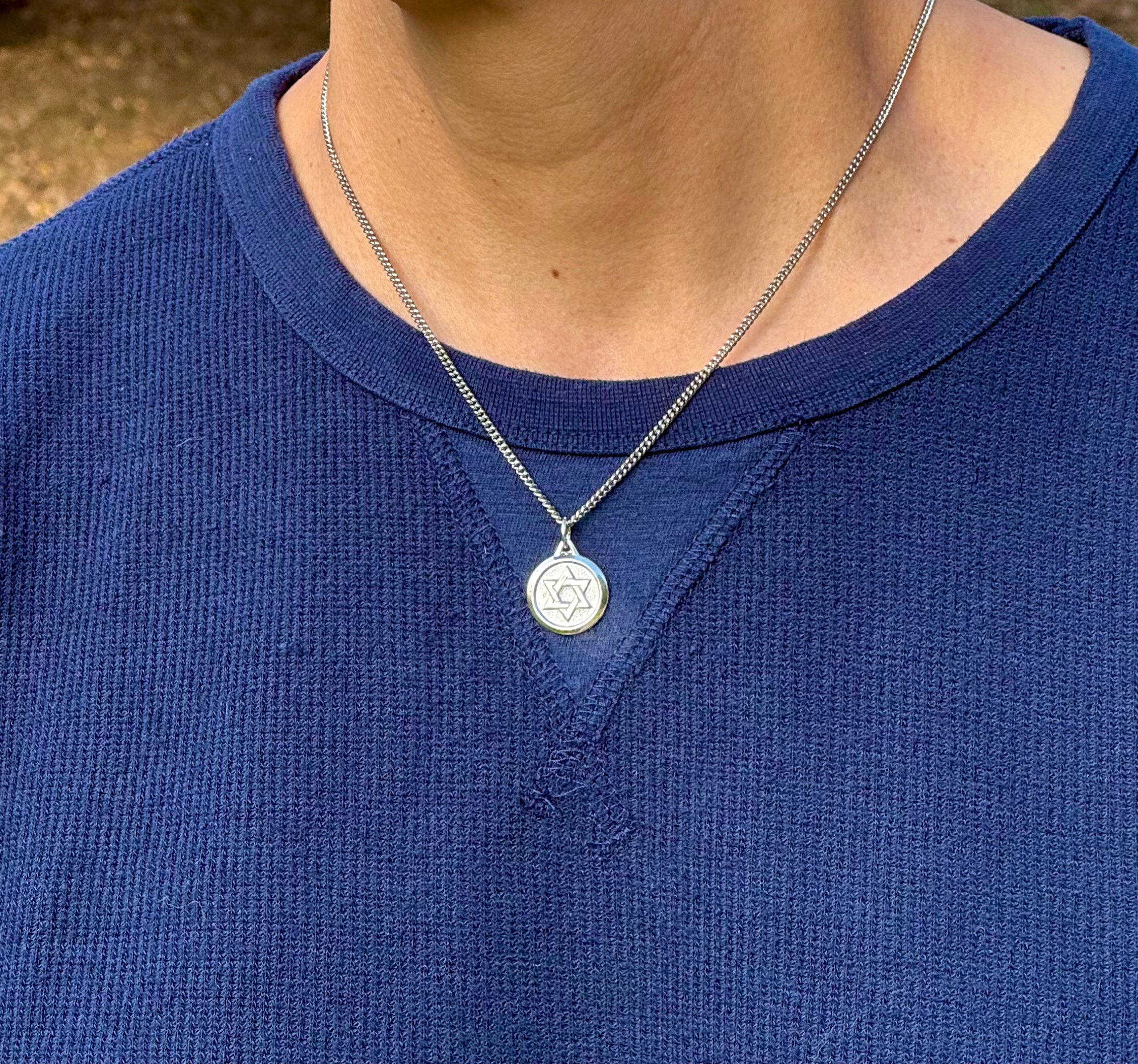 Sterling Silver Star of David Necklace