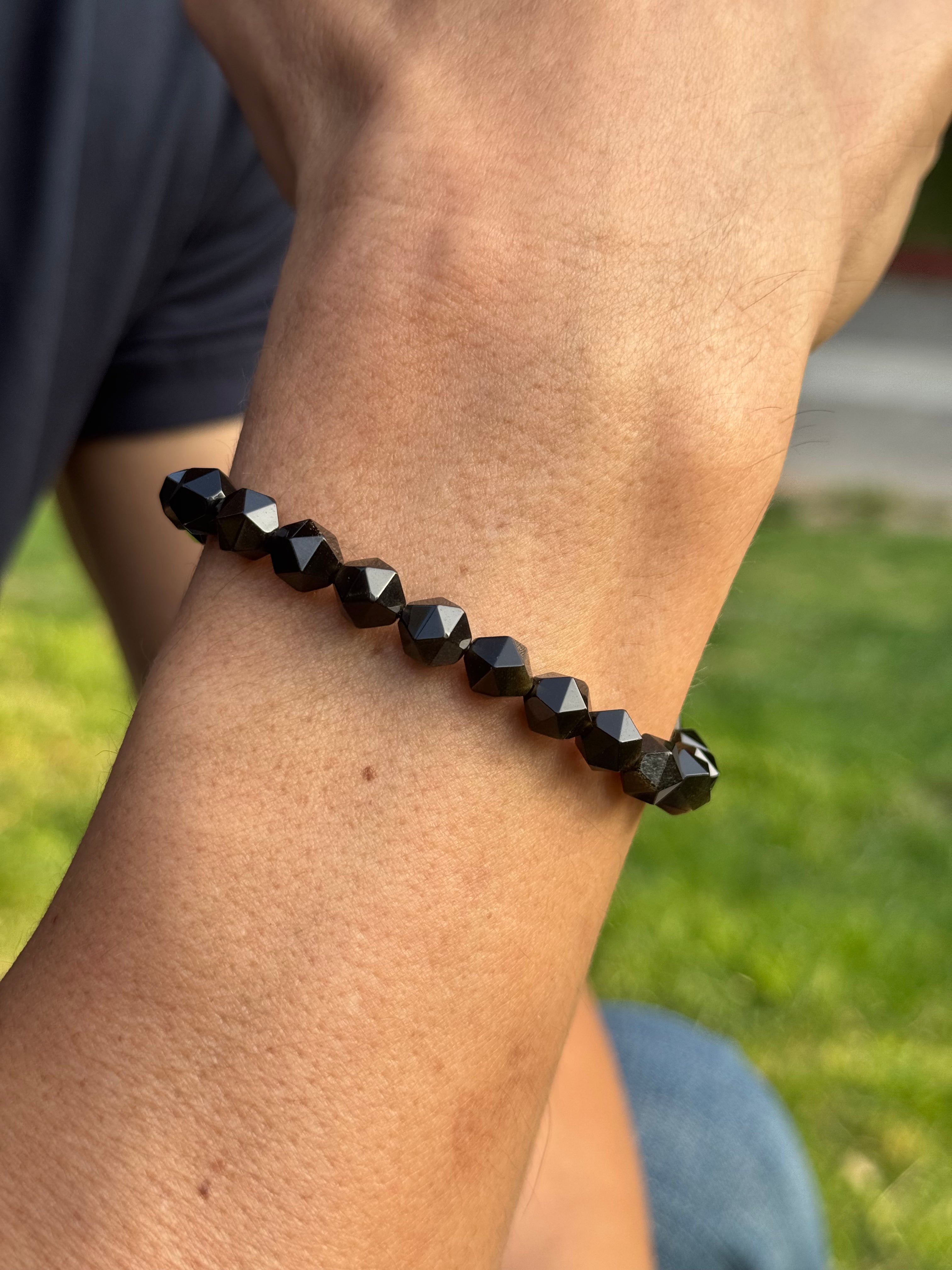 Golden Obsidian Men’s Bracelet