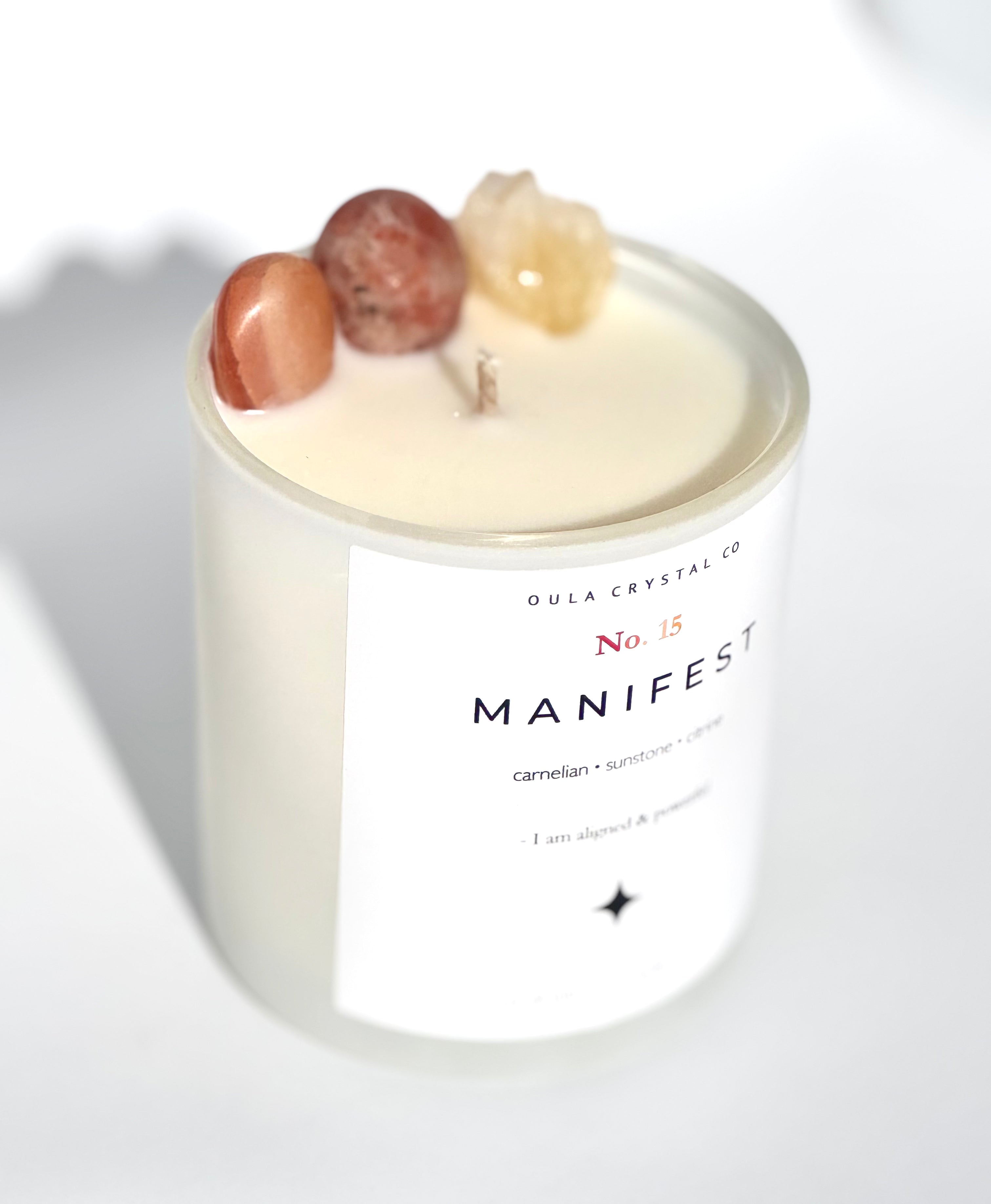 Manifest Crystal Candle