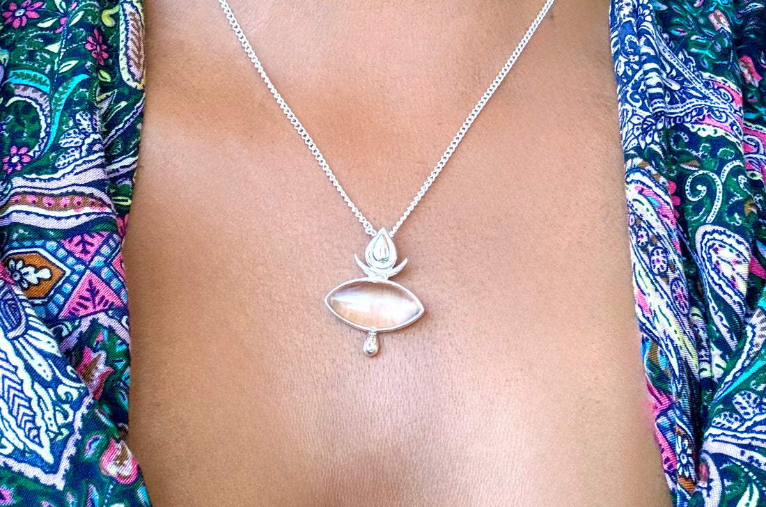 Crystal Eye of the Goddess Necklace