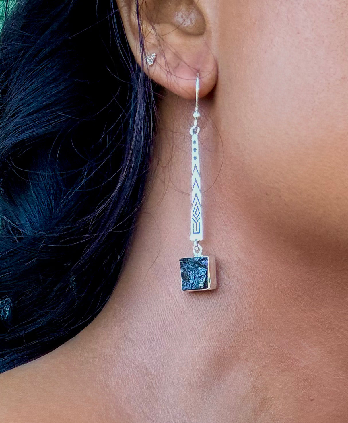 Black Tourmaline Sister Venus Earrings