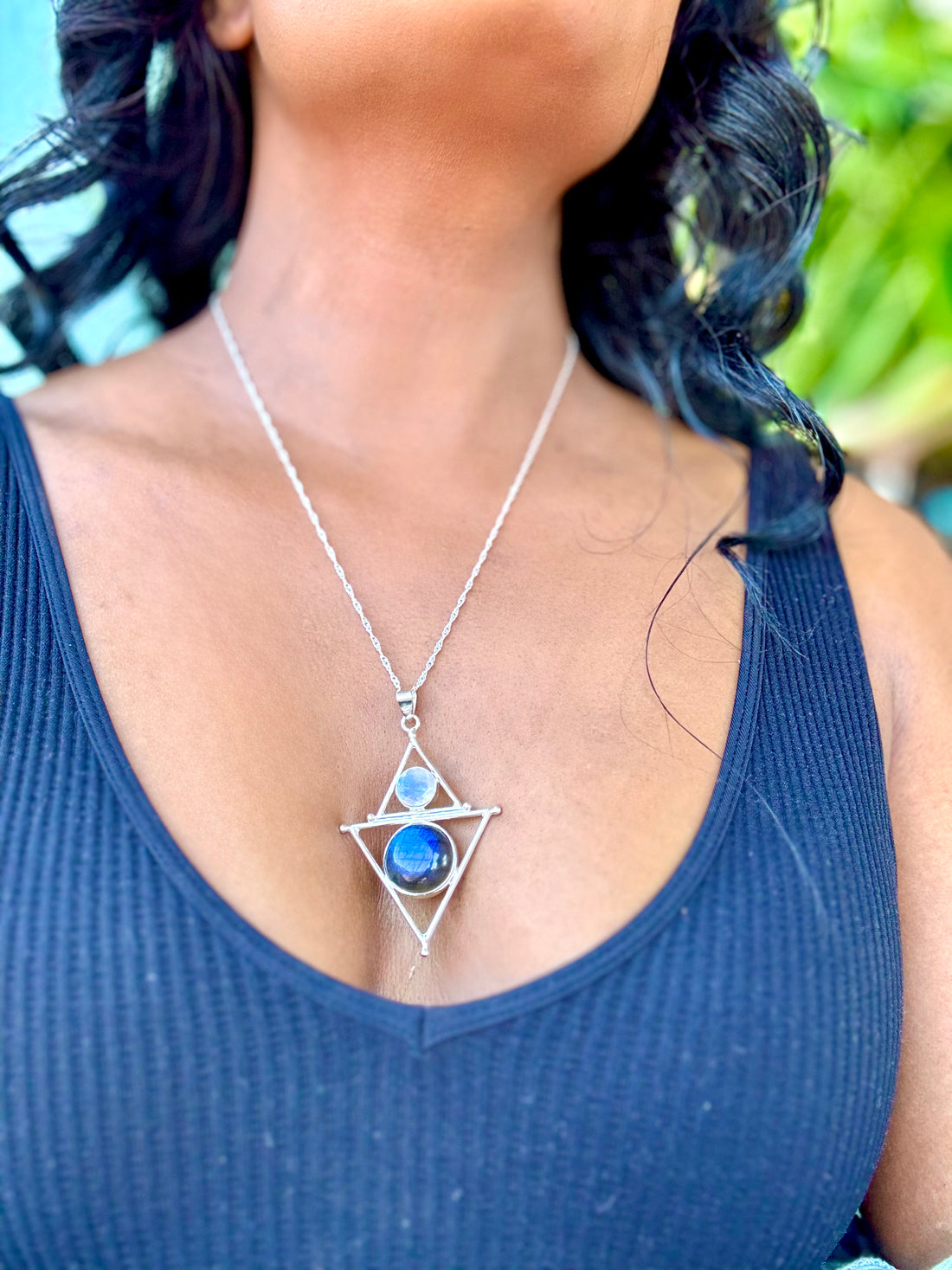Mystic Element Necklace– Enlightening Labradorite & Moonstone