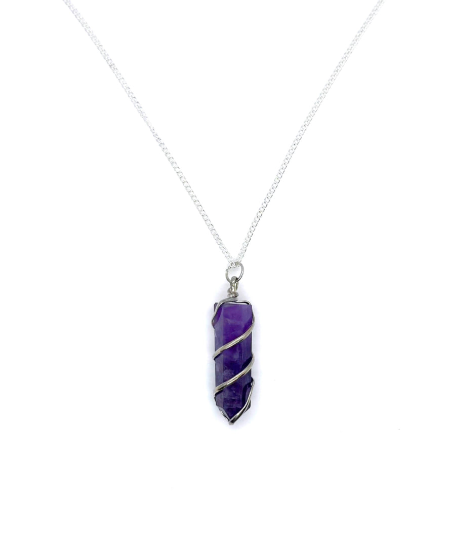 Amethyst Spiral  Necklace image 0