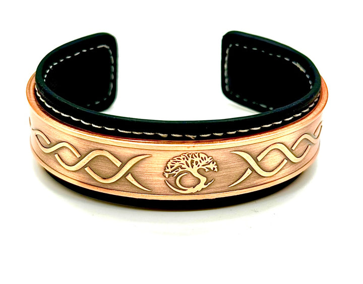 Tree Of Life Copper Magnetic Cuff image 0