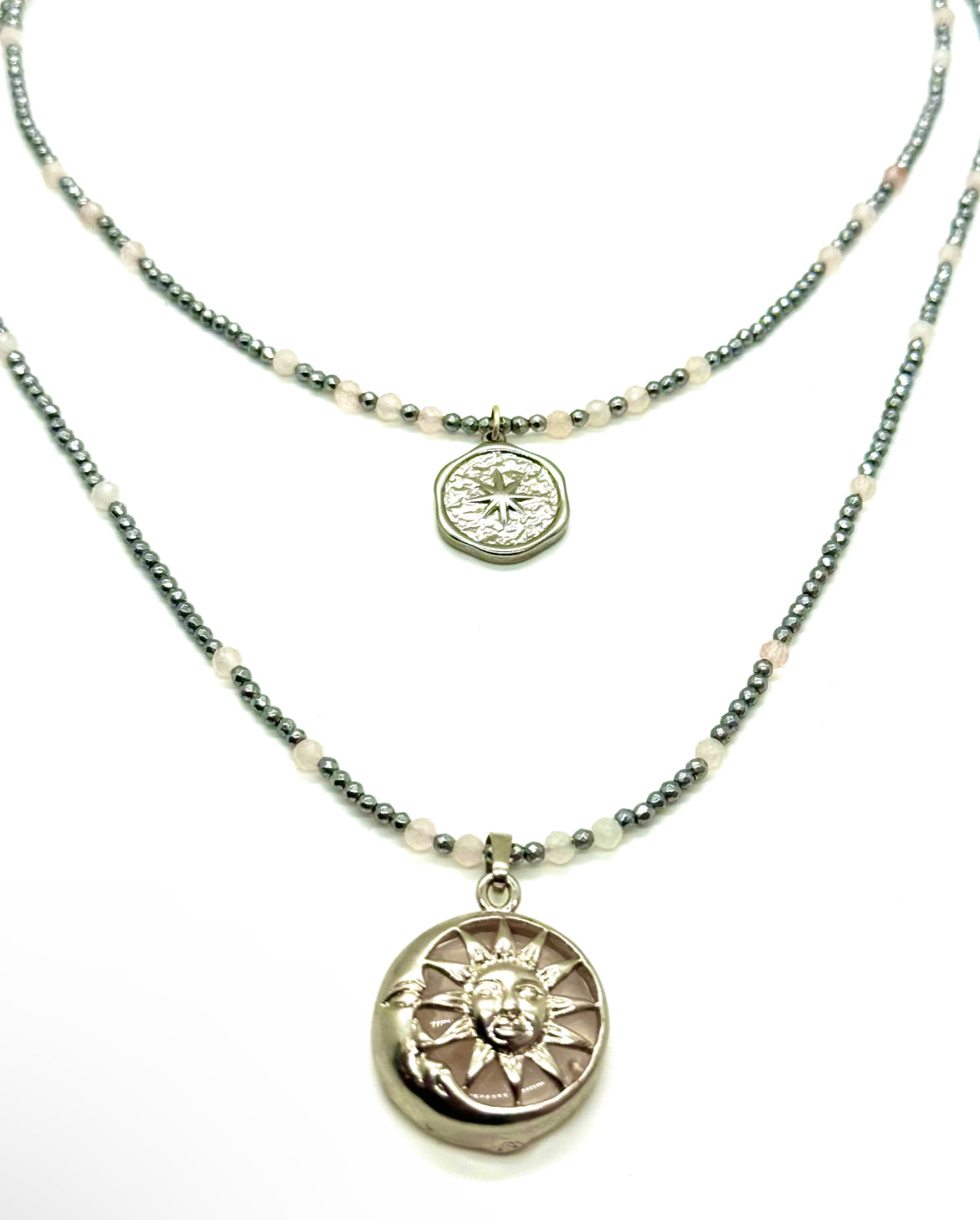 Rose Quartz Layered Necklace image 0