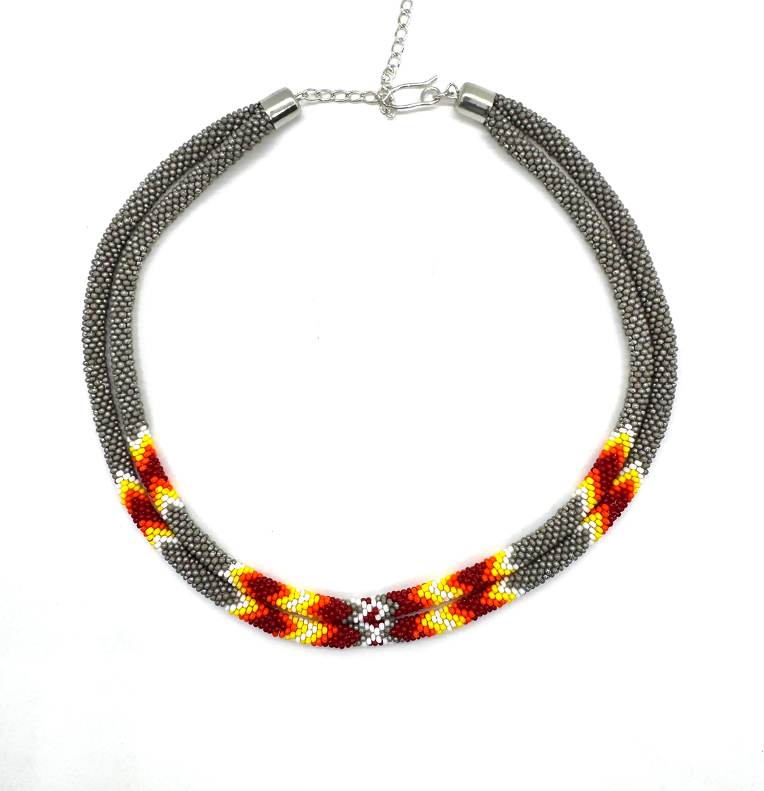 Gray Double Rope Necklace image 0