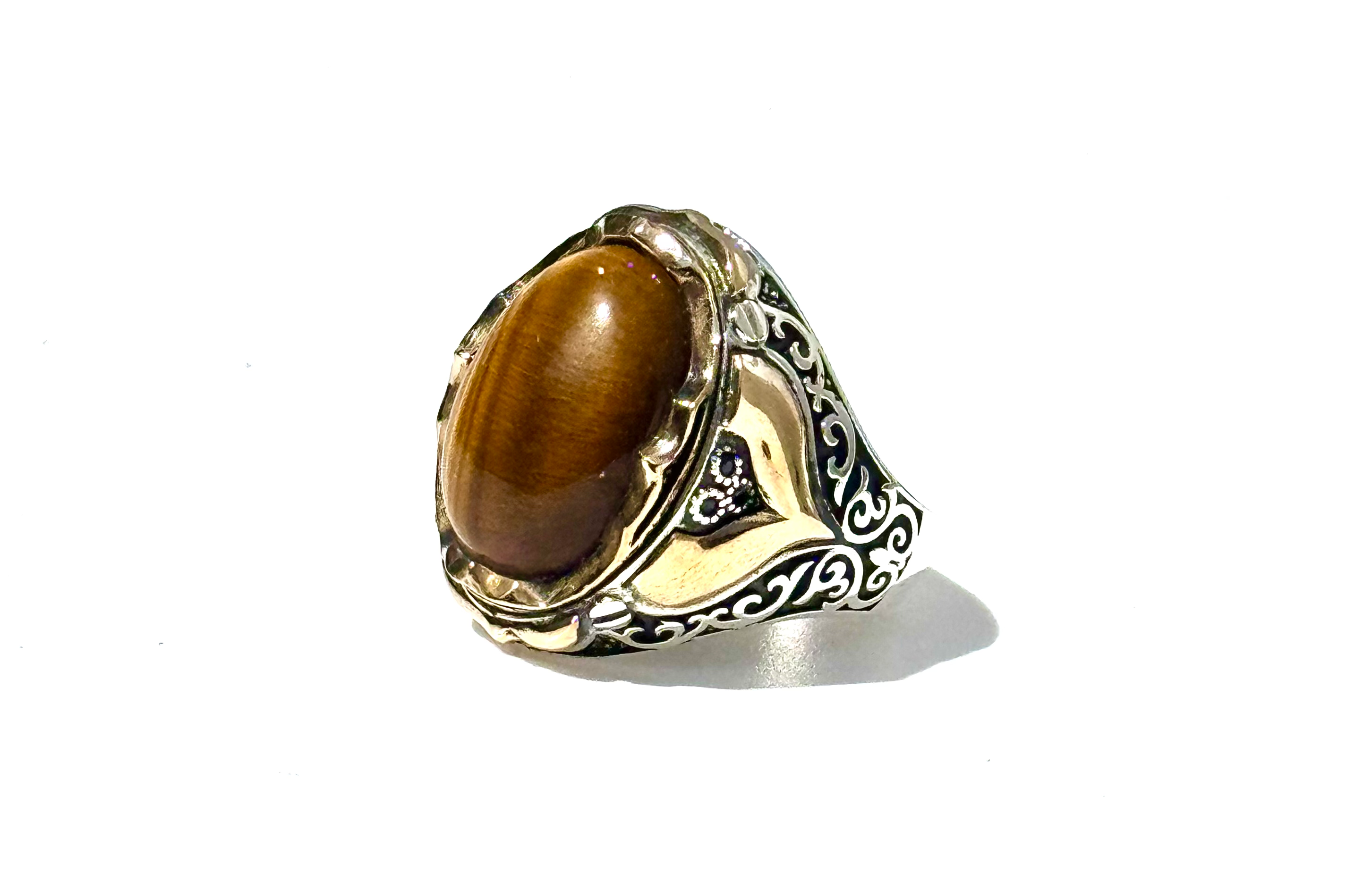 Tiger Eye Ring |Sterling Silver image 2