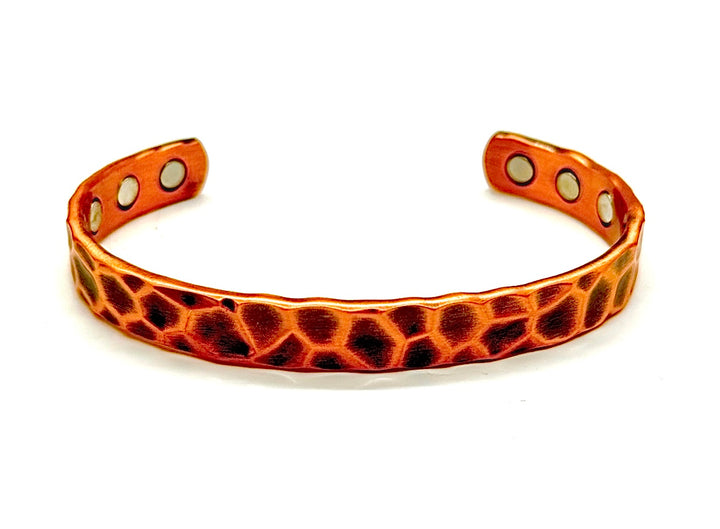 Hammered Copper Magnetic Cuff image 0