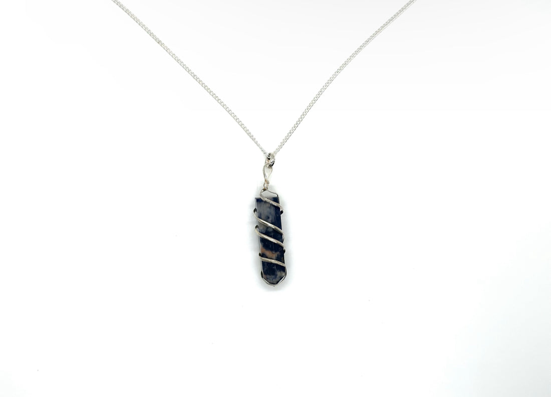 Sodalite Spiral Necklace image 0