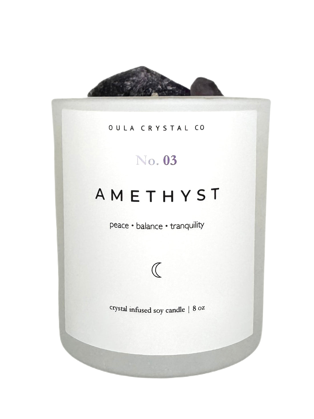 Amethyst Crystal Infused Candle image 0