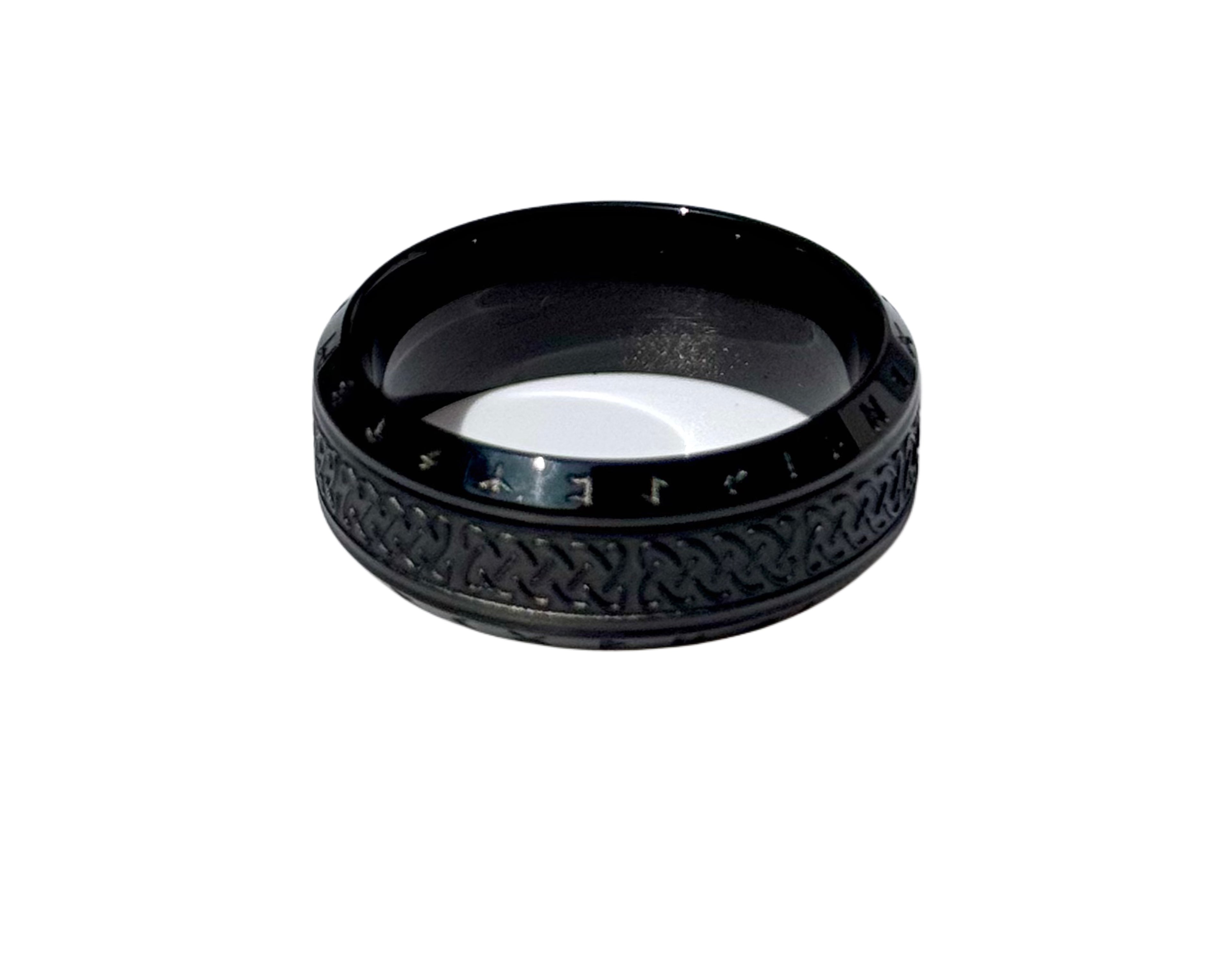 Black Viking Rune Celtic Knot Ring image 0